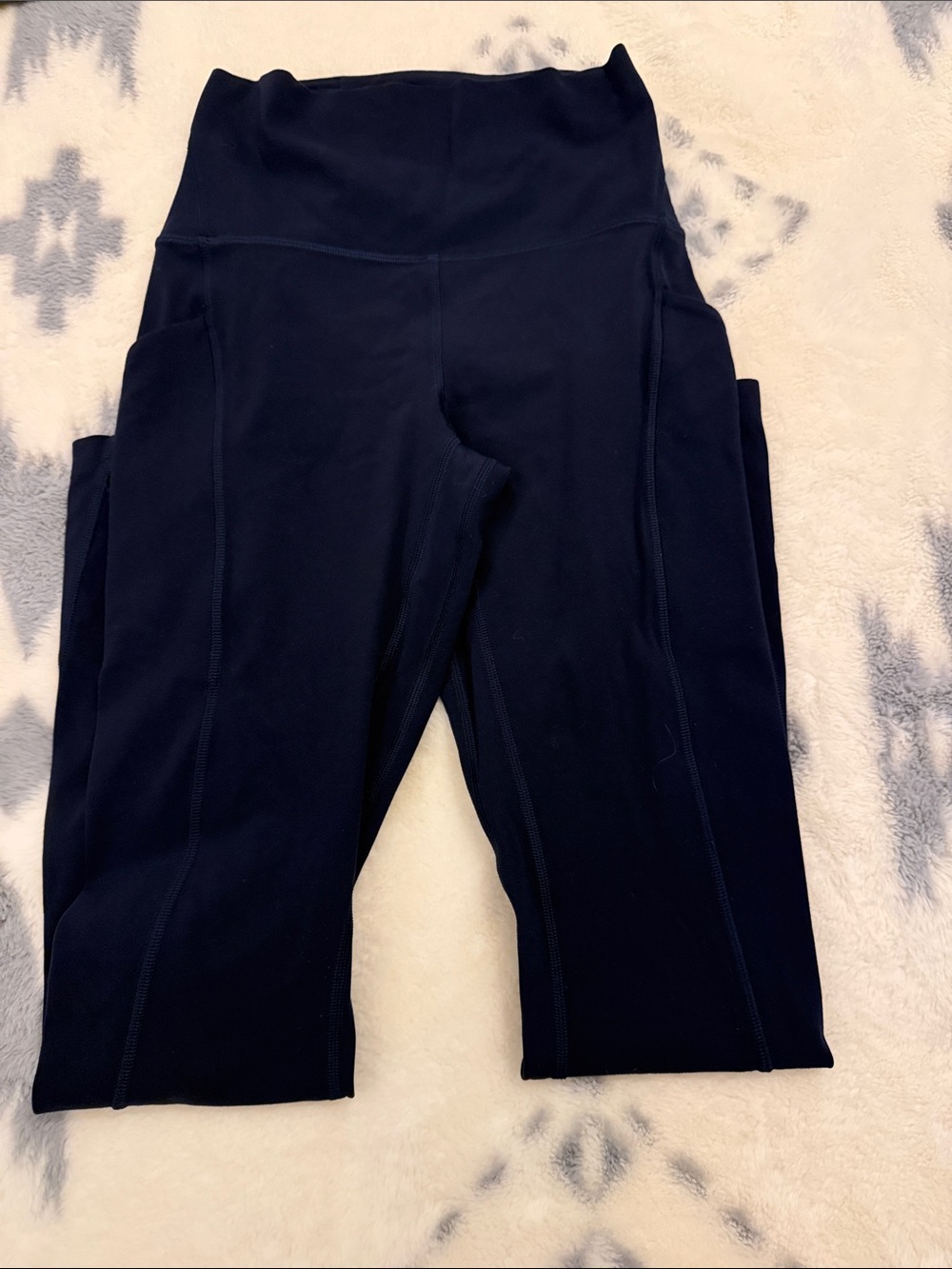lululemon athletica Navy High-Rise Leggings with Side Pockets